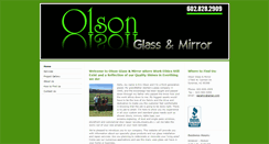 Desktop Screenshot of olsonglassandmirror.com