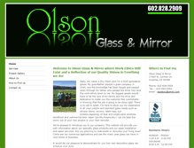 Tablet Screenshot of olsonglassandmirror.com